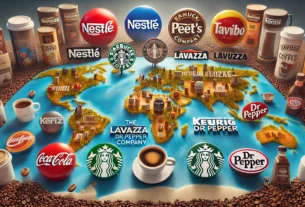 Explore the world's largest coffee companies like Nestlé, JDE Peet's, and Starbucks, highlighting their key brands, market strategies, and global influence.