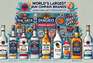 Explore the world's largest rum companies and brands, including Bacardi, Diageo, Pernod Ricard, MGP Ingredients, and Beam Suntory. Discover their market impact, key brands, and global presence in this comprehensive report.